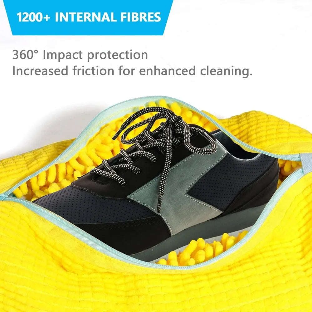 Wash Shoes Bag Padded Net Laundry Shoes Protector Fluffy fibers Polyester Washing Shoes Machine Laundry Bag Drying Bags
