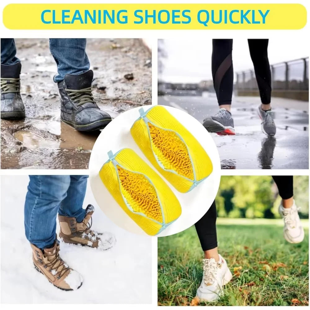 Wash Shoes Bag Padded Net Laundry Shoes Protector Fluffy fibers Polyester Washing Shoes Machine Laundry Bag Drying Bags